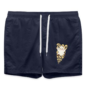 Boo halloween niedlicher geist - Badeshorts - French Navy - Vorne - AI Model Male 185 light (185cm)