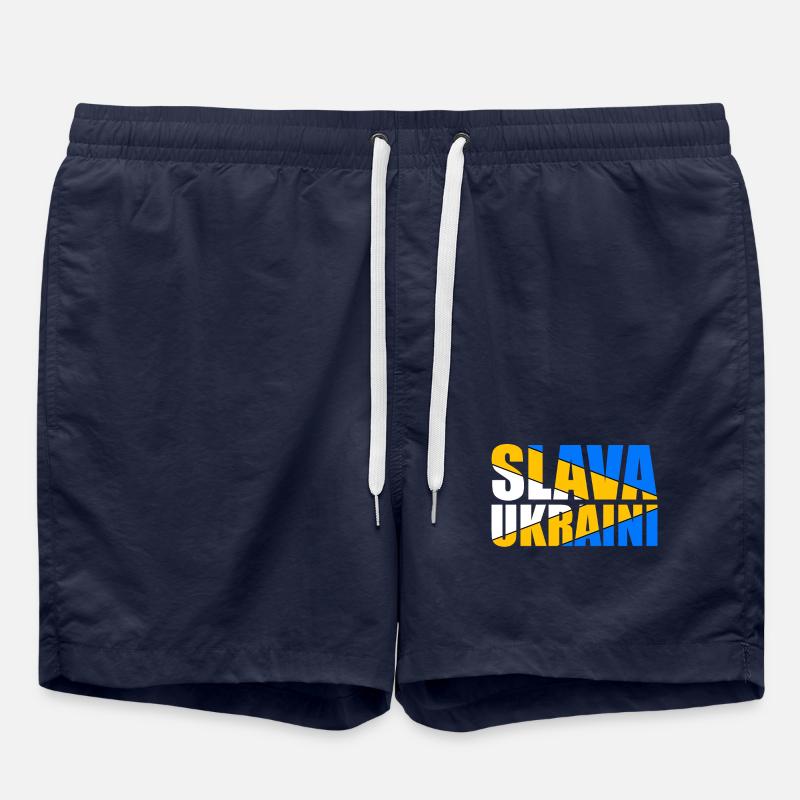 Ukraine Peace Slava - Swim Trunks - french navy
