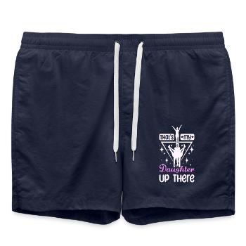 That's my cheer daughter up there - Badeshorts - French Navy - Vorne - AI Model Male 185 light (185cm)