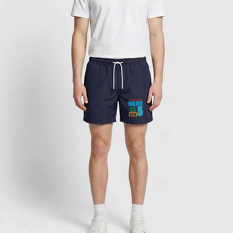 This Builder Is Now 5, Toy Blocks 5th Swim Trunks