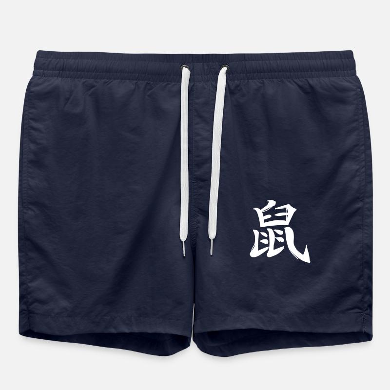 Ratte Chinesisches Sternzeichen - Badeshorts - French Navy