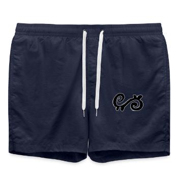 Egypt Ancient Symbol Energy - Swim Trunks - french navy - Front - AI Model Male 185 light (185cm)