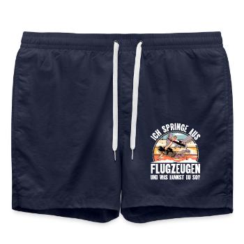 Fallschirmspringer Fallschirmspringen Fallschirm - Badeshorts - French Navy - Vorne - AI Model Male 185 light (185cm)