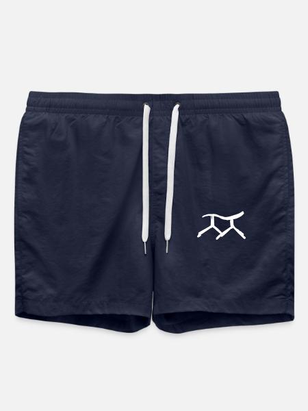 Korean letter Jj - Swim Trunks - french navy