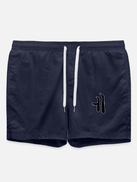 Korean letter E - Swim Trunks - french navy