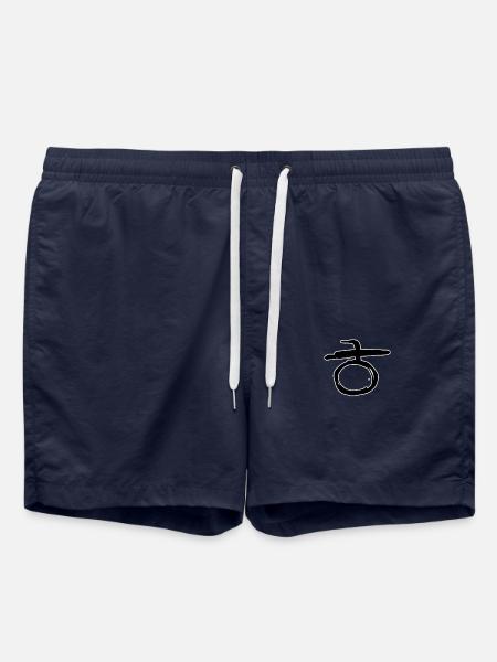 Korean letter H - Swim Trunks - french navy