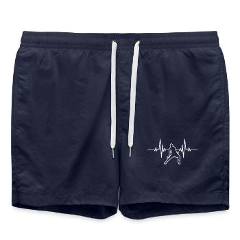 Cadeau de hockey sur gazon pour joueur de hockey sur gazon - Short de bain - bleu marine - Devant - AI Model Male 185 light (185cm)