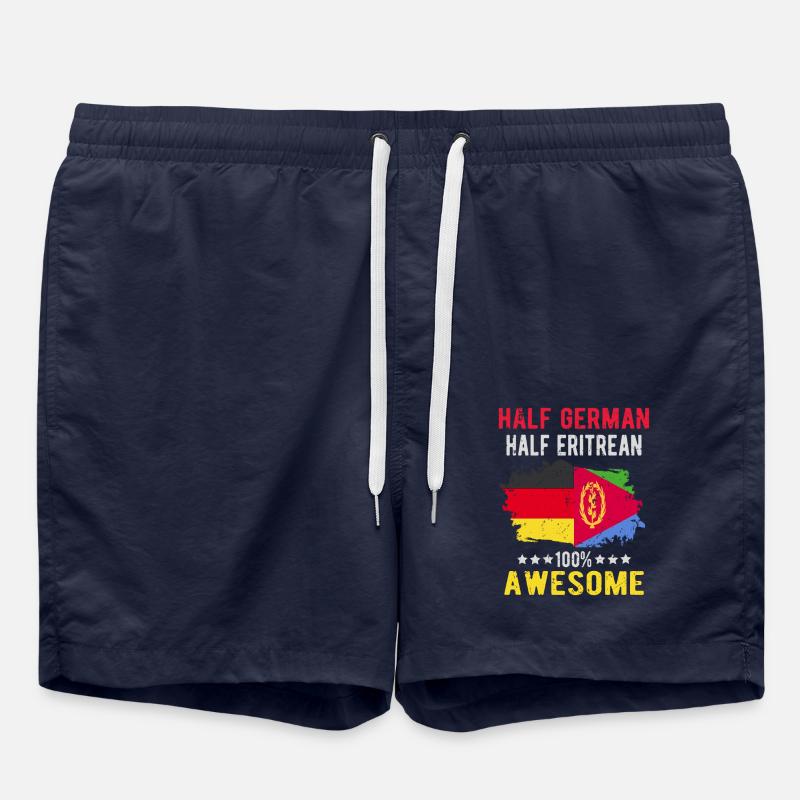Half German Half Eritrean - Swim Trunks - french navy