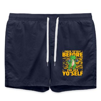 Vérifiez vous-même avant de rex Yo’self - Short de bain - bleu marine - Devant - AI Model Male 185 light (185cm)