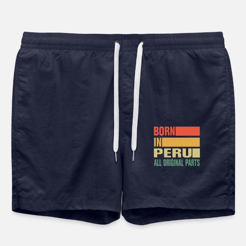 Né au Pérou - Short de bain - bleu marine