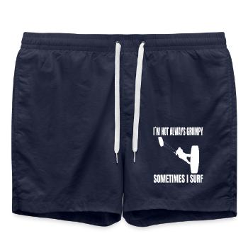 Kitesurfer Windsurfer Surfing Windsurfing Cadeau - Short de bain - bleu marine - Devant - AI Model Male 185 light (185cm)