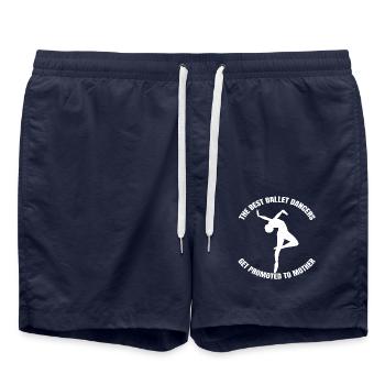 Ballett Tänzerin Tanzkurs Geschenk Tanz Ballerina - Badeshorts - French Navy - Vorne - AI Model Male 185 light (185cm)