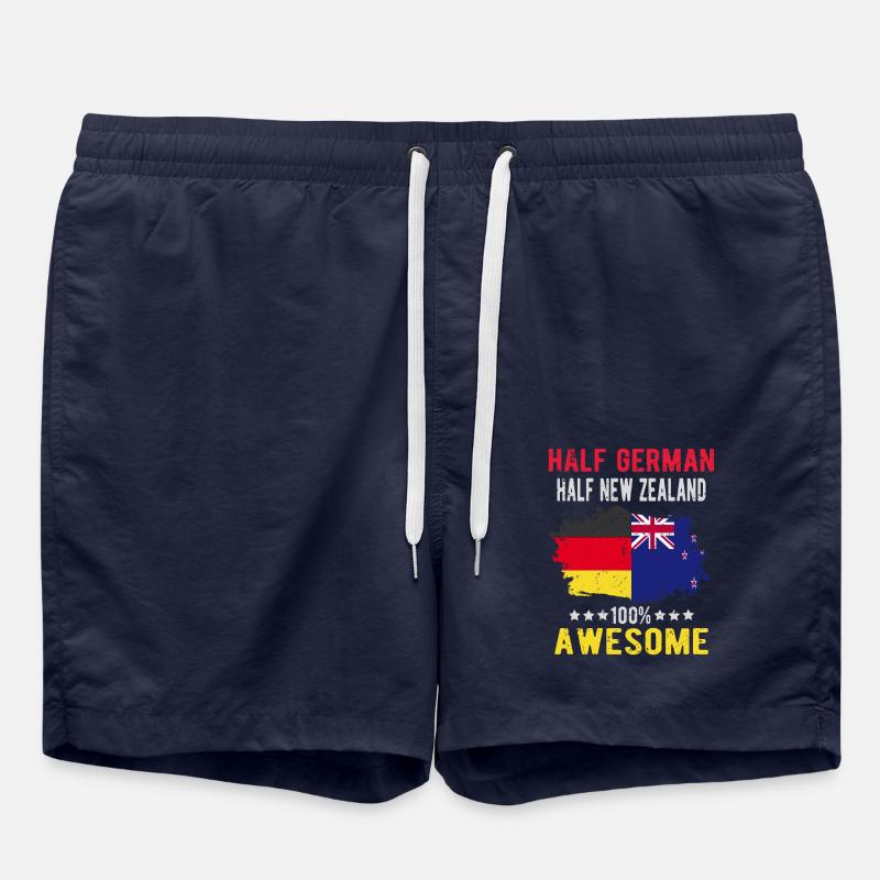Moitié Allemands moitié Néo-Zélandais - Short de bain - bleu marine