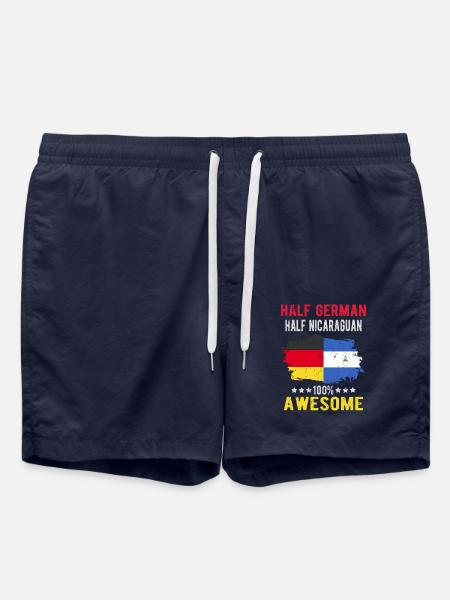 Half German half Nicaraguans - Swim Trunks - french navy