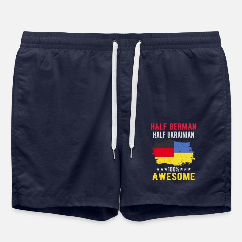 Half German half Ukrainian - Swim Trunks - french navy