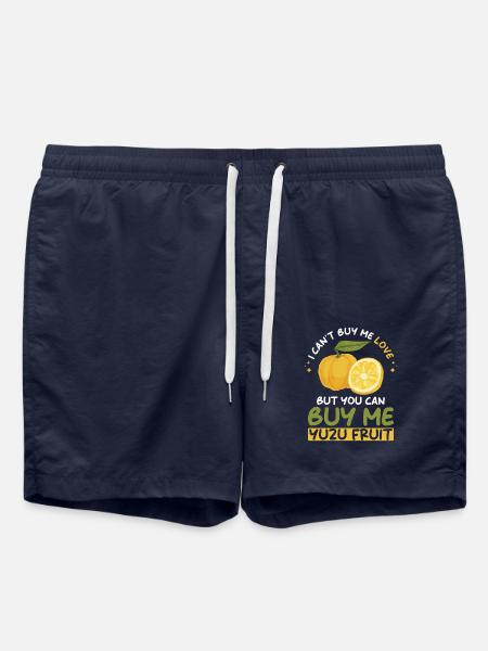 Yuzu Fruit Saying - Swim Trunks - french navy