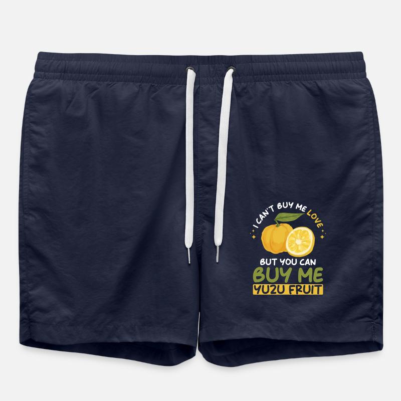 Yuzu Fruit Saying - Swim Trunks - french navy