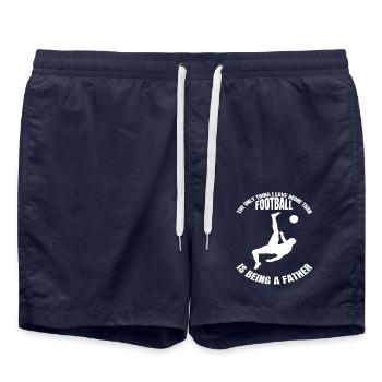 Football coach Football player Football footballer - Swim Trunks - french navy - Front - AI Model Male 185 light (185cm)