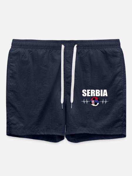 Serbia Football - Swim Trunks - french navy