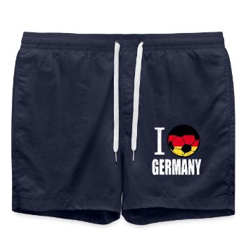 Allemagne Football - Short de bain - bleu marine - Devant - AI Model Male 185 light (185cm)