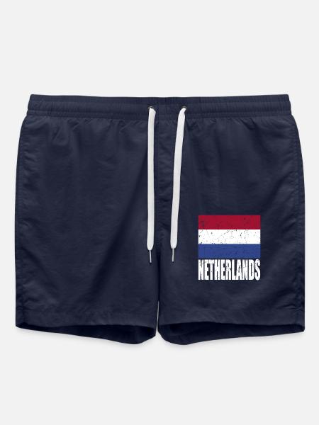 Netherlands flag - Swim Trunks - french navy