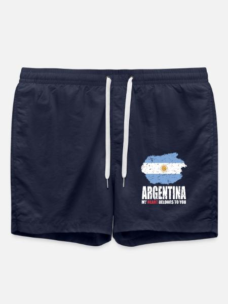 ARGENTINA flag - Swim Trunks - french navy