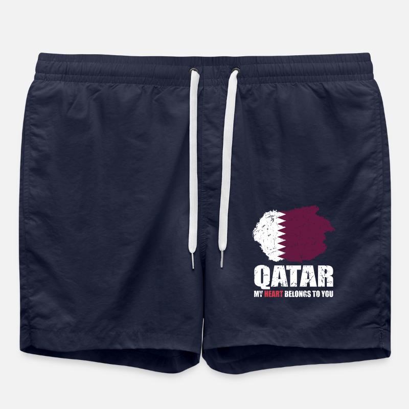 Drapeau du Qatar - Short de bain - bleu marine