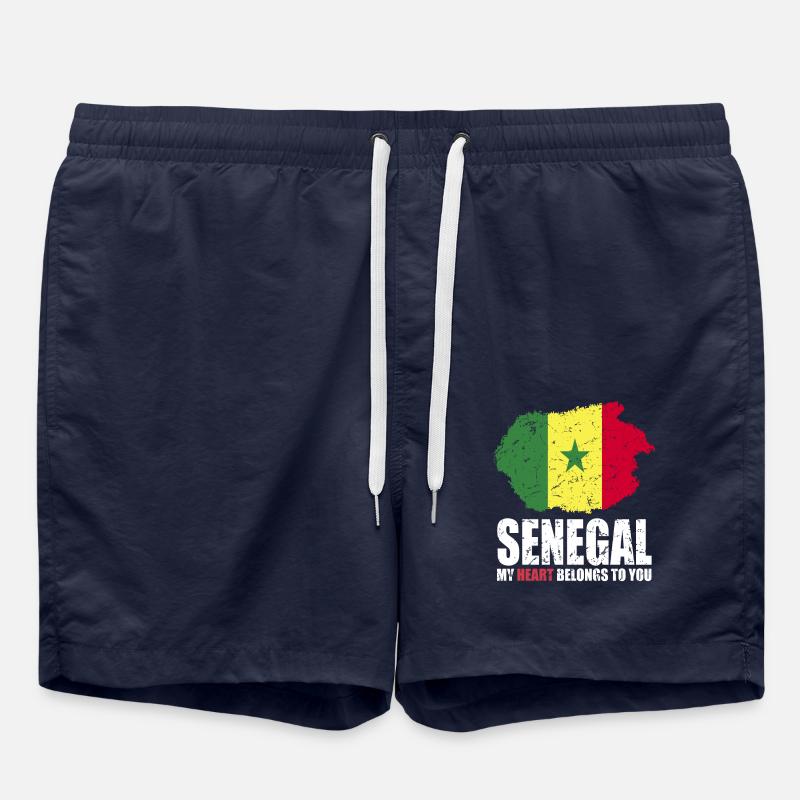 Drapeau du Sénégal - Short de bain - bleu marine