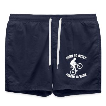 Cycling Bike Tour Bike Mountain Bike Cycling - Swim Trunks - french navy - Front - AI Model Male 185 light (185cm)