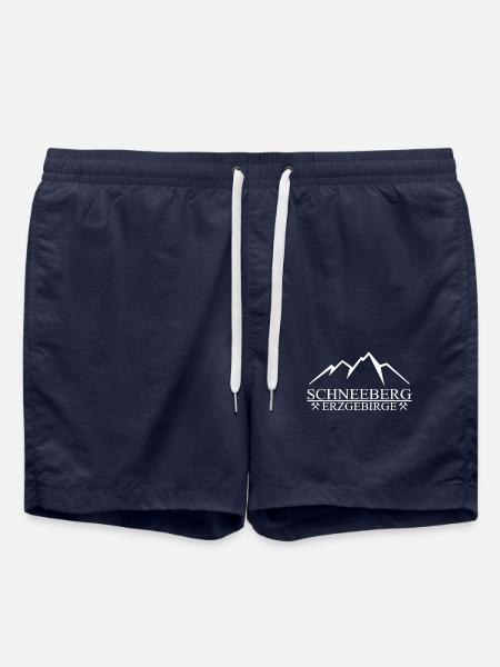 Schneeberg Erzgebirge Berge - Badeshorts - French Navy