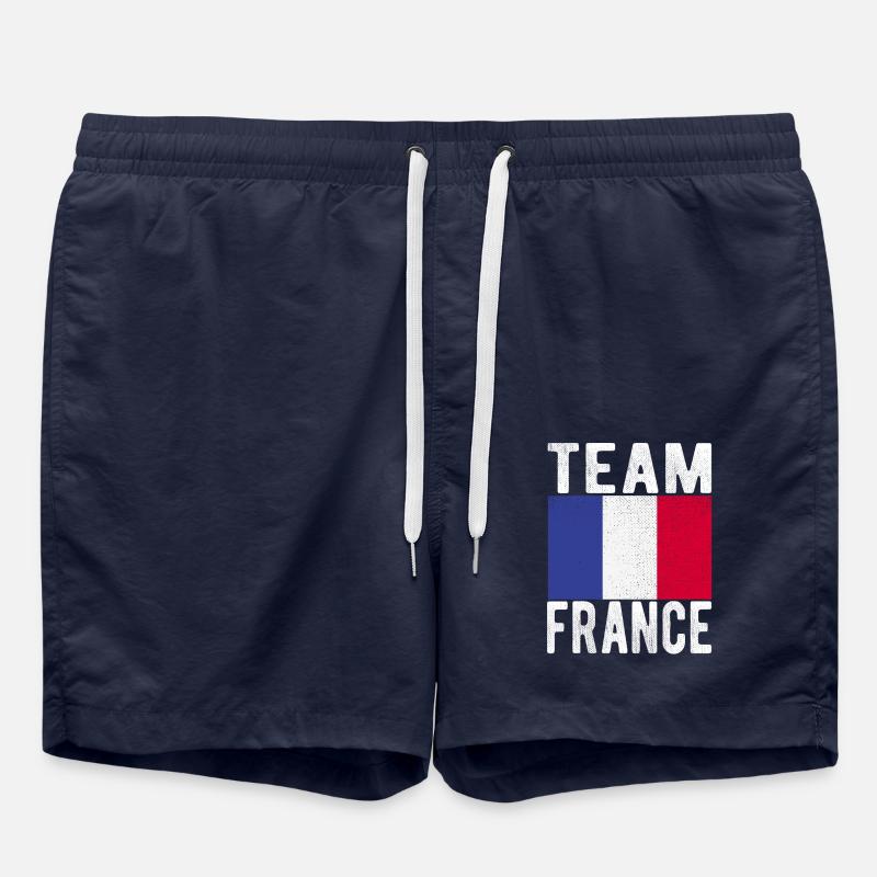 Français drapeau - Short de bain - bleu marine