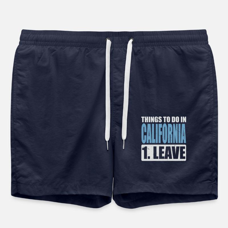 Mème californien - Short de bain - bleu marine