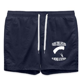 Paragleiter Fallschirmspringen Vater Paragliding - Badeshorts - French Navy - Vorne - AI Model Male 185 light (185cm)
