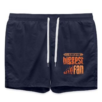 I'll be your biggest fan Basketball - Swim Trunks - french navy - Front - AI Model Male 185 light (185cm)