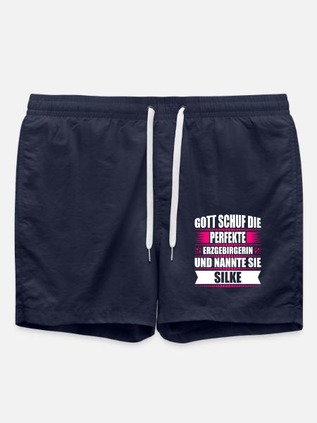 Erzgebirge Frau Namen Sachsen Silke - Badeshorts - French Navy