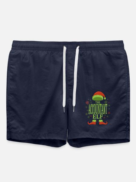Comptable Elfe de Noël - Short de bain - bleu marine