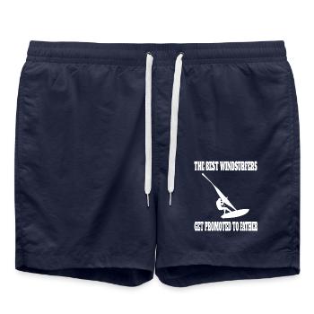 Windsurfer Père Planche à voile Kitesurfer Papa Surf - Short de bain - bleu marine - Devant - AI Model Male 185 light (185cm)