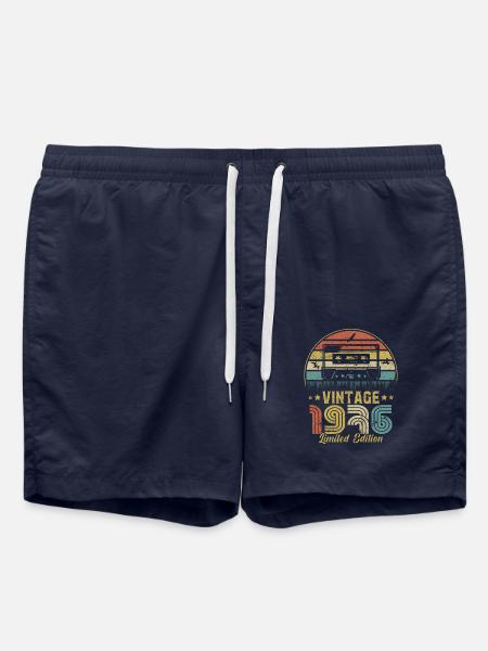 Vintage-Kassette 1976 - Badeshorts - French Navy