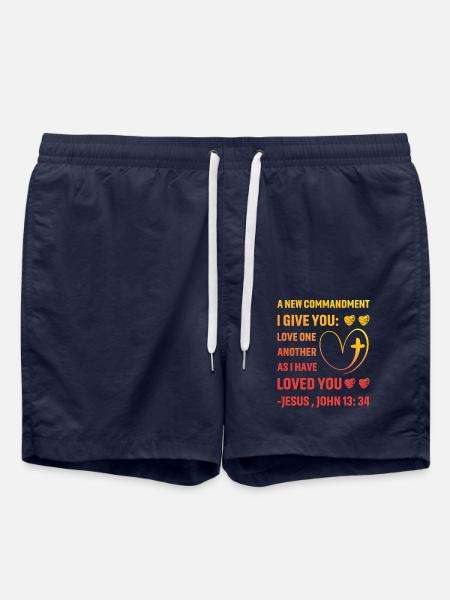 Christianity Quote - Swim Trunks - french navy