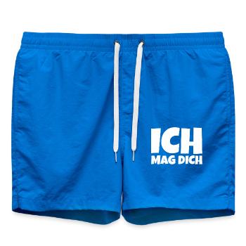 Ich mag dich - Badeshorts - Cobalt blue - Vorne
