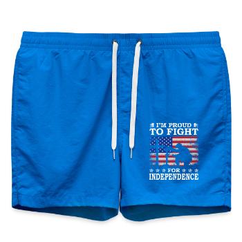 Je suis fier de défendre l’indépendance - Short de bain - cobalt blue - Devant
