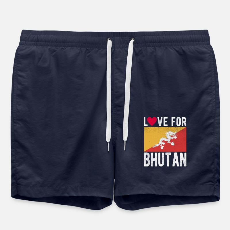 Bhutan Souvenir - Badeshorts - French Navy