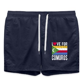 Komoros Souvenir - Short de bain - bleu marine - Devant - AI Model Male 185 light (185cm)