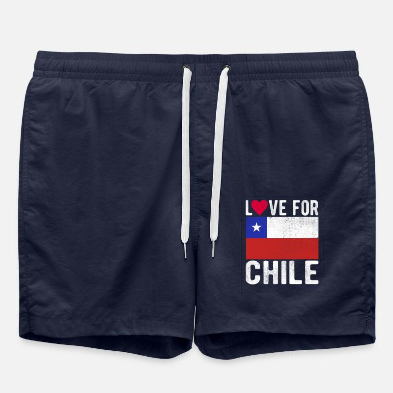 Chile Souvenir - Swim Trunks - french navy