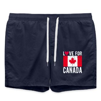 Canada Souvenir - Short de bain - bleu marine - Devant - AI Model Male 185 light (185cm)