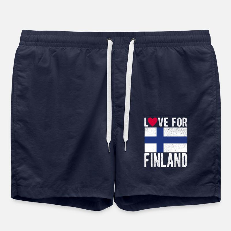 Finland Souvenir - Swim Trunks - french navy