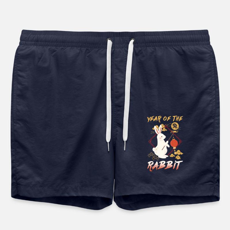 Signe chinois du zodiaque Rat - Short de bain - bleu marine