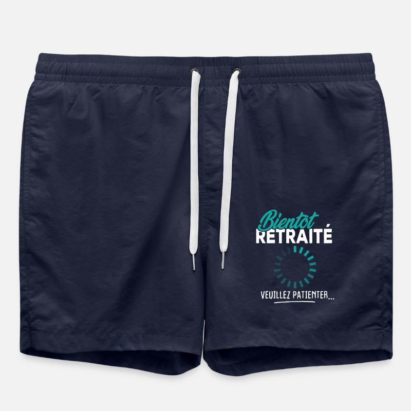 Bientôt retraité veuillez patienter - Short de bain - bleu marine