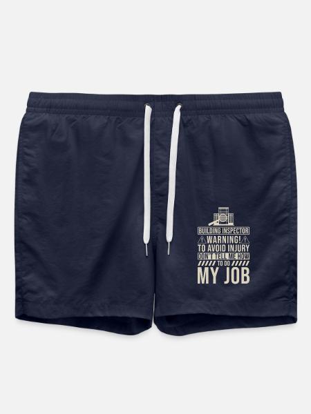 Building Inspector Gift - Swim Trunks - french navy