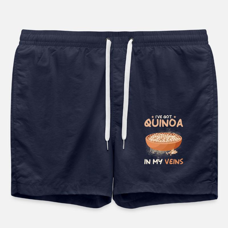 Quinoa Spruch - Badeshorts - French Navy